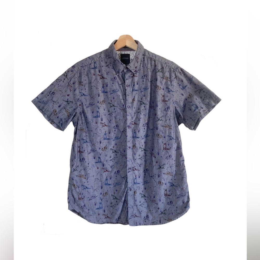 Cactus Man Ricky Singh Hunting Hound Dog, Fox and Duck Inky Print Shirt